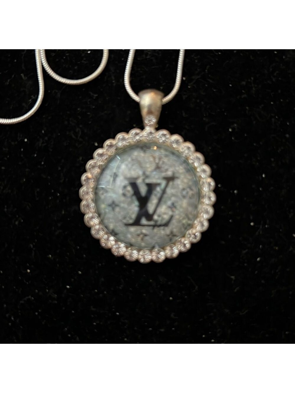 Sterling Silver Snake Chain Charm Necklace 20 Inch